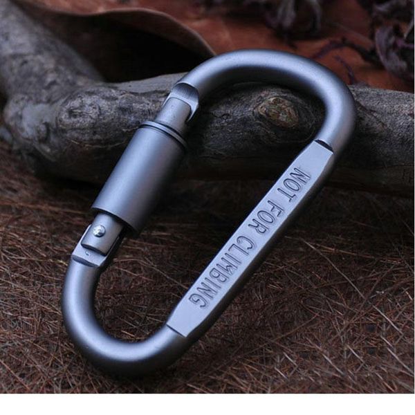 

5pcs aluminum alloy d-shaped quickdraws carabiners high-quality backpack tactical buckle camping equipment climbing accessor jllcdc