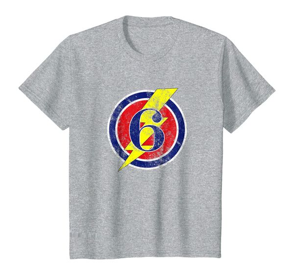 

kids shirt for 6th birthday 6 year old superhero bday outfit, White;black