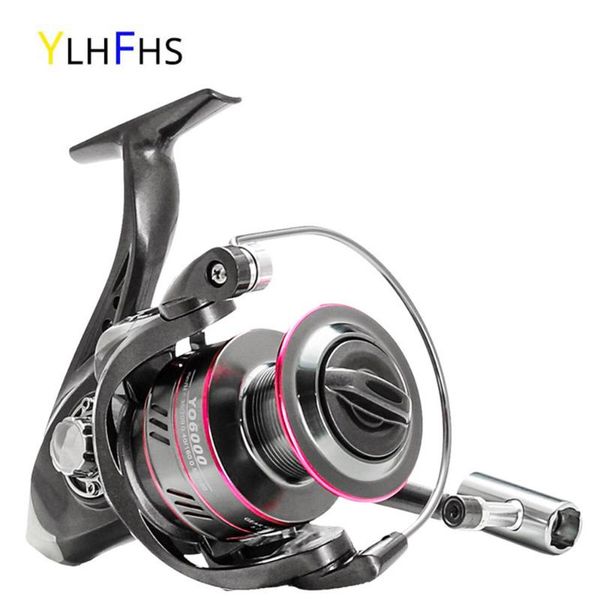 

baitcasting reels fishing reel spinning 1000-7000 series drag 12kg speed ratio 5.2:1 metal spool wheel for sea carp