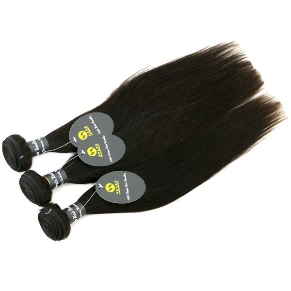 Virgem Brazilian Hair Bundles Remy Cabelo Humano Tece 8-40 polegada onda de corpo reto profundo onda solta onda não transformada Cabelo não processado extensões