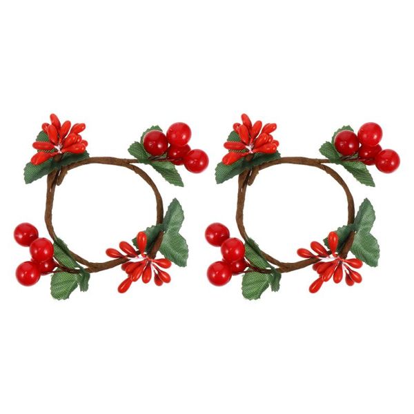 

napkin rings 2 pcs christmas berry buckles creative ring dinning table decor
