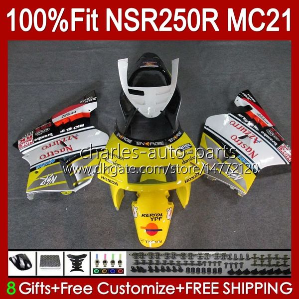 OEM-Einspritzung für HONDA MC21 PGM3 NSR250RR NSR250 gelber Bestand NSR 250 R 103HC.93 NSR 250R 90 91 92 93 NSR250R 1990 1991 1992 1993 Verkleidung