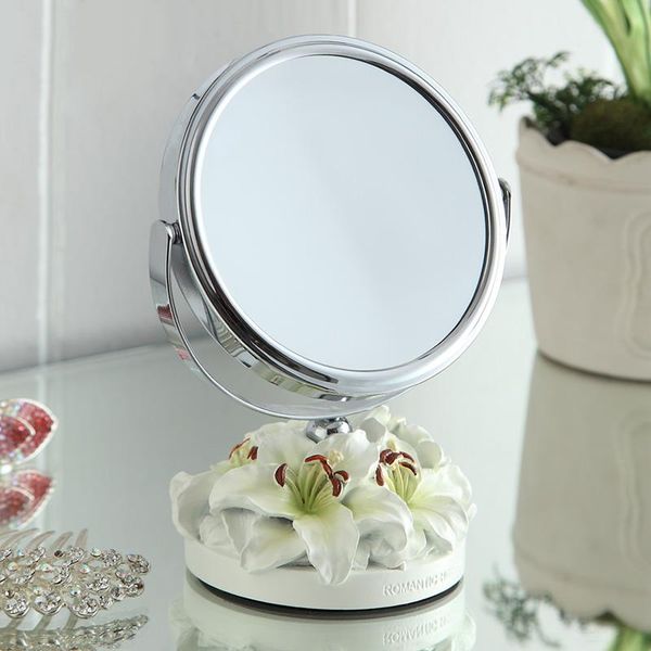 

mirrors nordic makeup mirror hd glass bedroom accessory standable deskdecor portable princess cosmetic dresser vanity