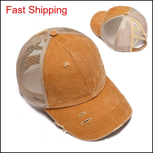

plain solid ponytail baseball cap messy buns hat trucker pony caps visor cap dad hat mesh summer outdoor snapback qylgyv homebag, Black;white