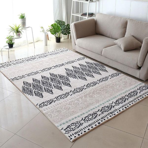 

carpets morocco style shaggy fluffy large area rug geometry soft for living room bedroom home decor bedside anti-slip floor mat