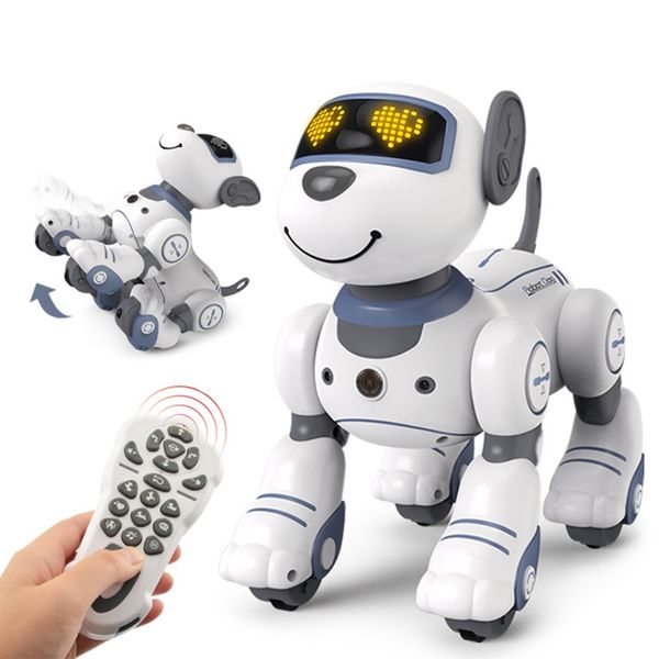 Elektrikli Hayvanlar Akıllı Uzaktan Kumanda Oyuncaklar Robot Köpek RC Robotik Dublelik Köpek Kablosuz Kablosuz Etkileşimli Şarkı Dans Kabuğu Yürüyüş Hediyeleri