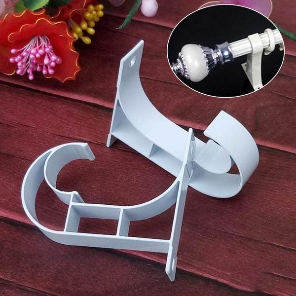 

curtain rods bracket hanger hook rod support clamp crossbar fixing wall hooks organizer rails rack home storage accessories