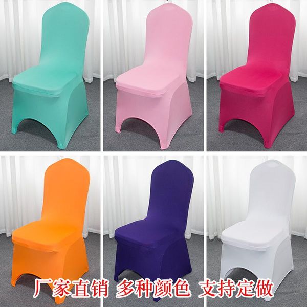 

table cloth banquet universal one-piece chair cover celebration wedding restaurant foot covering seat front arch elasticity