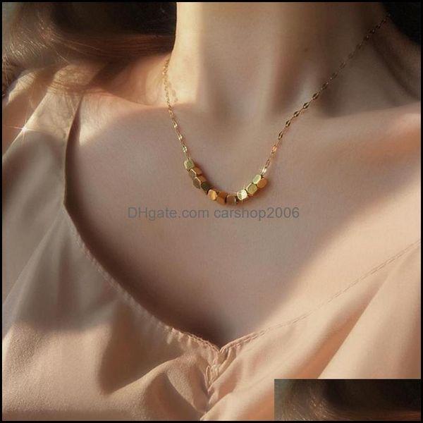 

necklaces & pendants jewelrykorean fashion necklace female ins clavicle chain niche design sweater trendy internet celebrity jewelry chains, Silver
