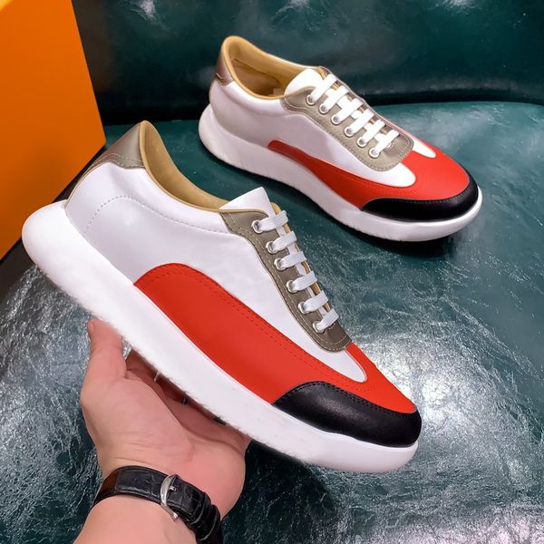 

designer trendy high-end casua dressl men's shoes, contrast color, fashionable and versatile, comfortable d,wear-resistant, size 38-44, Black