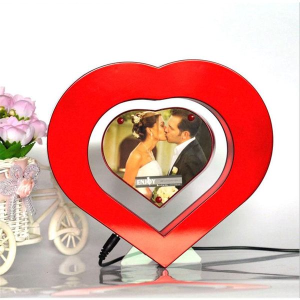 

frames night light magnetic levitation po frame heart-shaped creative wedding decor art crafts deskornament gift