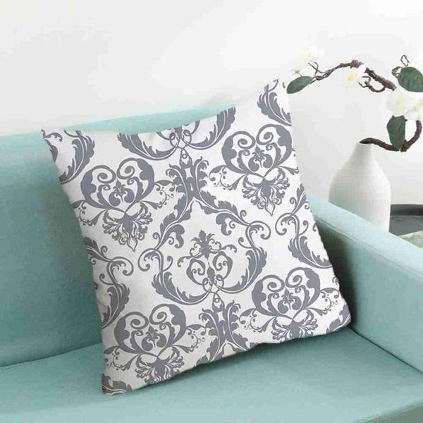 

pillow case 45*45cm gray striped geometric pillowcase polyester home bedroom decor el car seat backrest decorative