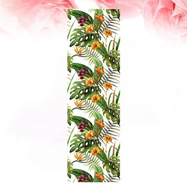 

1 sheet 3d tropical flower tile sticker self-adhesive wallpaper waterproof wall sticker planting pattern decorative wall decal (