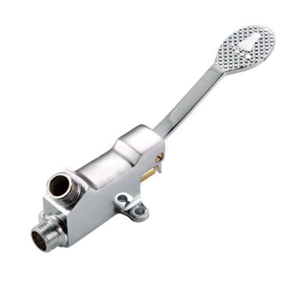 

stainless steel floor foot pedal control switch tap valve faucet basin single
