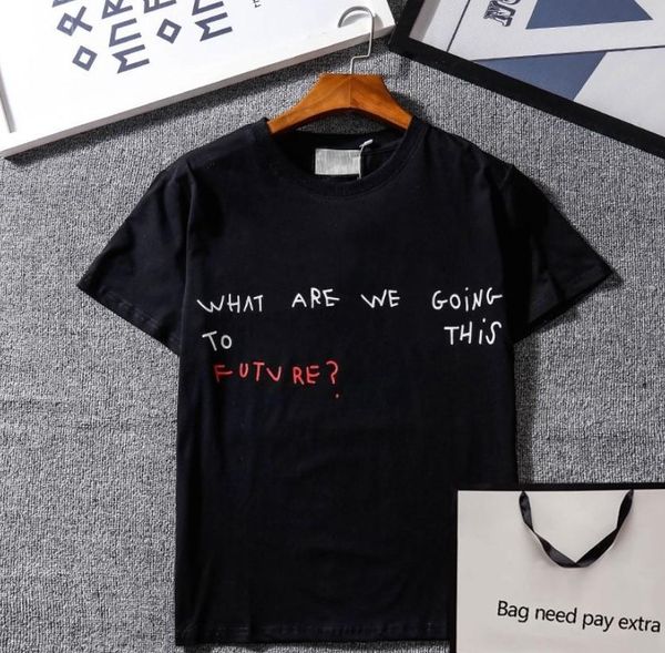 

men designer t shirts men women letter printed tshirts fashion summer short sleeve tees 9 styles breathable t-shirts, White;black