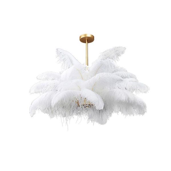 

feather lamp nordic lamps creative modern minimalist living room bedroom light luxury romantic ostrich hair ins net red lighting