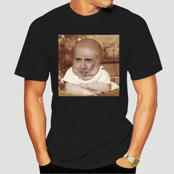 

men's t-shirts nicolas cage t shirt cageu baby t-shirt fashion graphic tee male fun short sleeves oversized tshirt 8818a, White;black