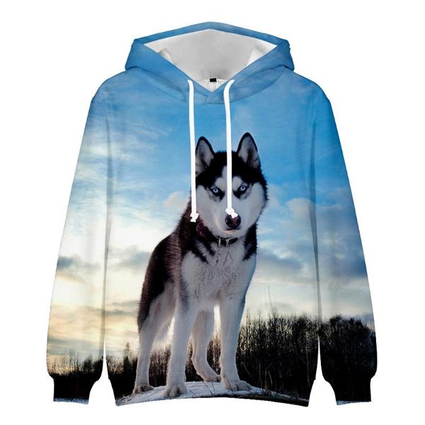 

men's hoodies & sweatshirts lovely dog 3d men women fashion long sleeve hooded casual streetwear funny animal boys girls pullovers, Black