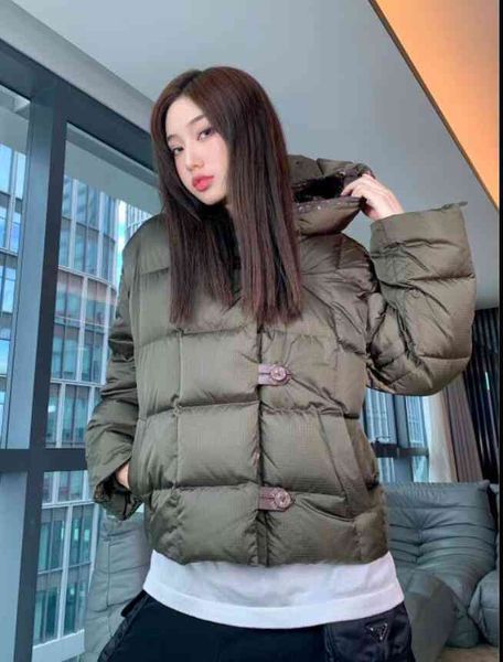 

down women's & parkas winter fashion parisian designer euro-american women's down jacket men's hoodie warm comfort monography, Black