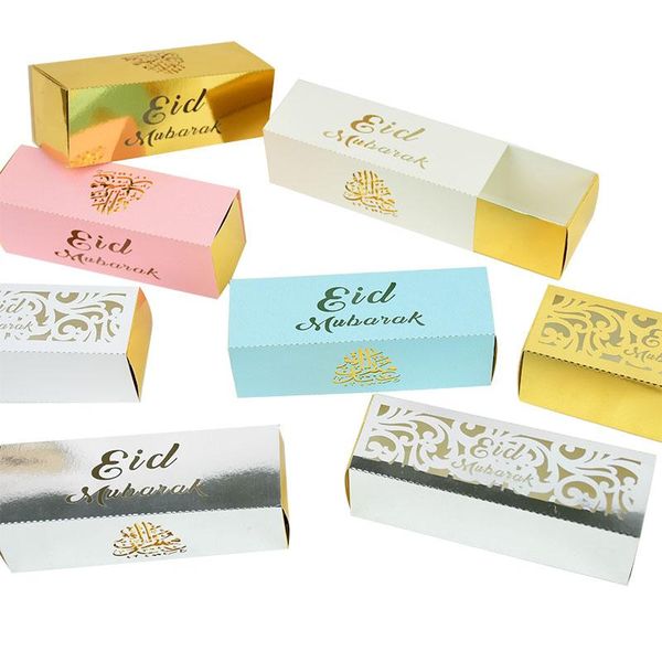 

10pcs eid mubarak candy box ramadan kareem decoration happy eid al-fitr gift box for home islamic muslim festival party supplies