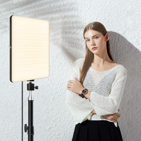 

10inch led video light panel eu plug 3200k-6000k pgraphy lighting with remote control for taking p video filming lamp