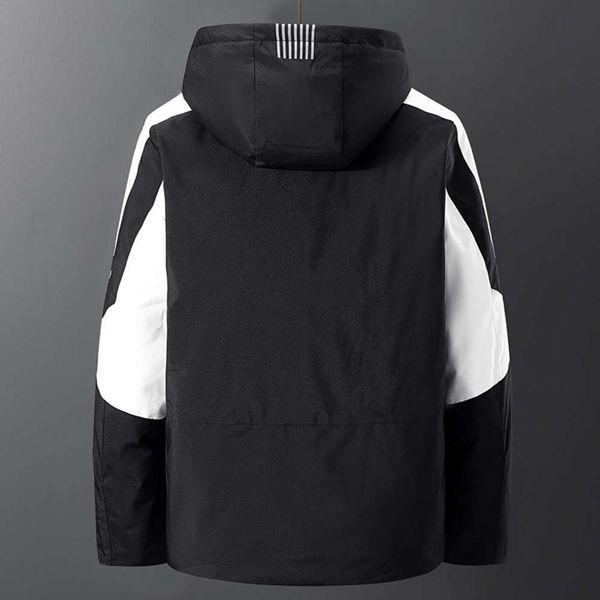 

men's down jacket 2020 new autumn and winter short fashion brand handsome thickened coat light korean warm toolingwinter, Black