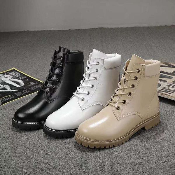 

boots vallu 2021 winter fashion all-match lace-up non-slip full fur all-in-one snow, Black