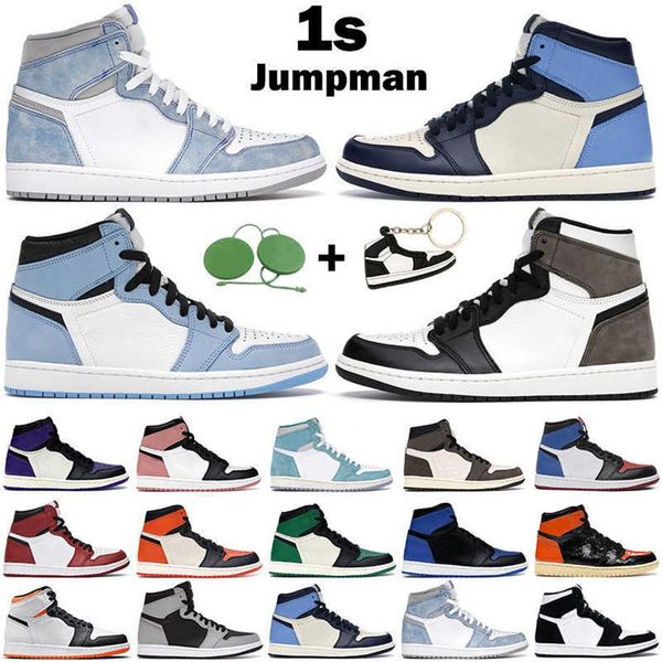 

jumpman men women basketball shoes 1s high og 1 hyper royal university blue unc patent carbon fiber black metallic gold mens trainersa50