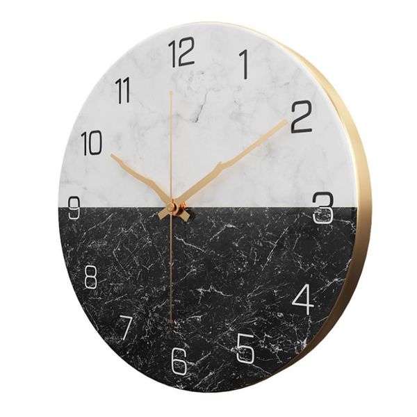 

wall clocks metal cute classic clock bedroom black living room fashion retro silent duvar saati quartz ea60wc