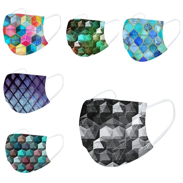 

tie-dye print disposable mask protective masks personalized masks pbt melt-blown nonwoven prevention of influenza mask