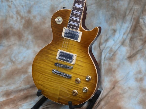 

electric guitar, gary moore lemon burst, bone nut,