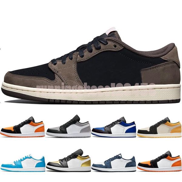 

low shoes basketball mens gum sports shoes tattoo gym 1 running athletic sneakers red chicago midnightld1f