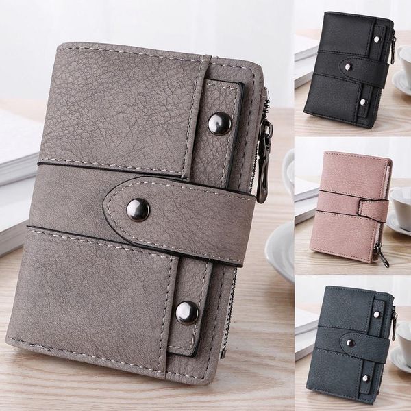 

retro orange decorative short wallet, fashion women pocket change, miscellaneous cards, card cups, handbags # g30, Red;black