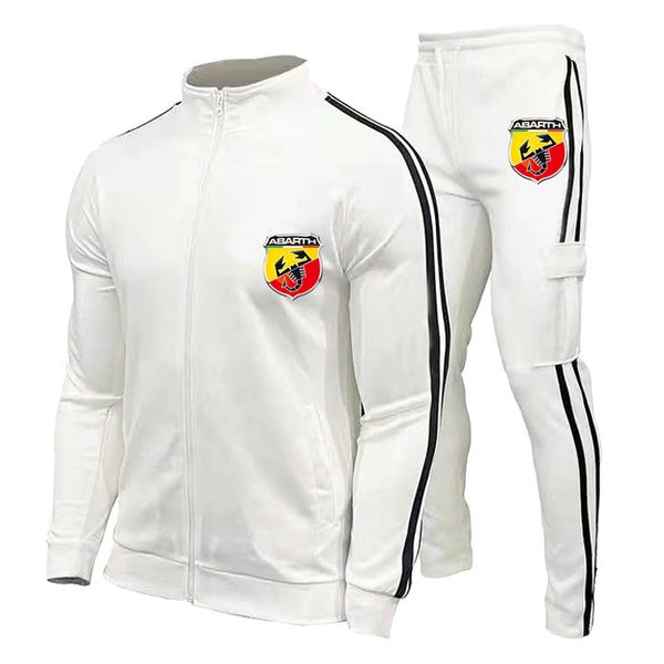 

men's 2-piece set full zipper shrimp pattern sportswear print street casual long-sleeved breathable soft wicking, Gray