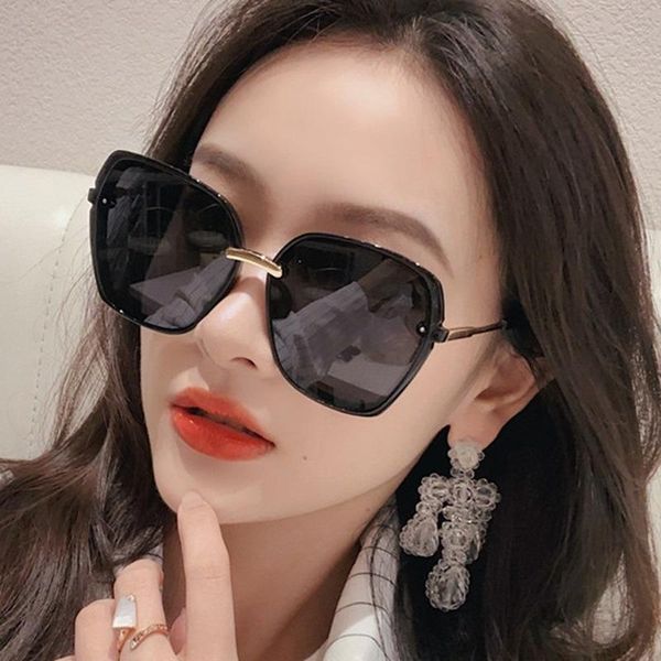 

sunglasses square women 2021 oversized shades sun glasses eyewear harajuku korean style uv400 gafas de sol mujer, White;black