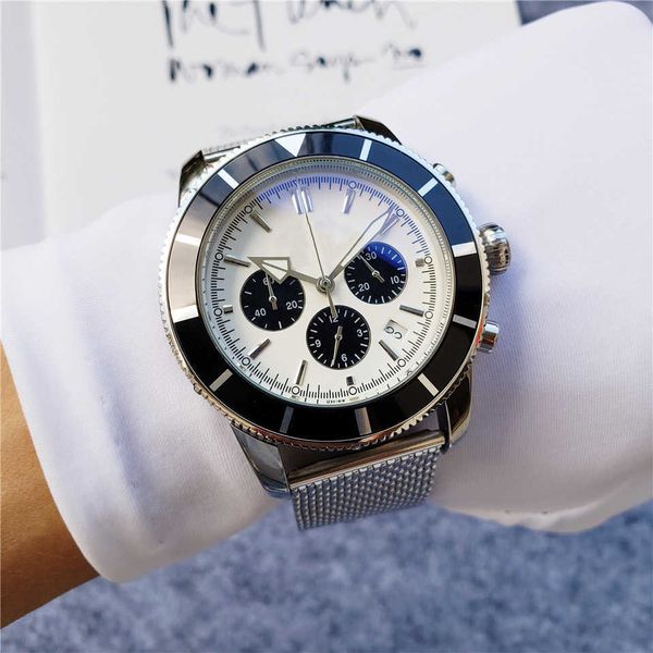 

2021 grade aaa high-grade mechanical watch waterproof outdoor sports multi-function watch 46mm, Slivery;brown