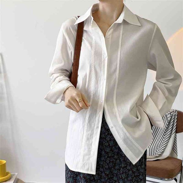 

women's knits & tees spring blouses loose style long sleeve s and fashion white shirt blusas roupa feminina 5nw5