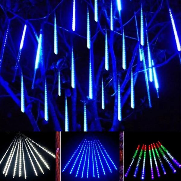

strings valentine waterproof 20/30/50cm 8 tube meteor shower rain led string lights for indoor outdoor garden wedding party decor tree