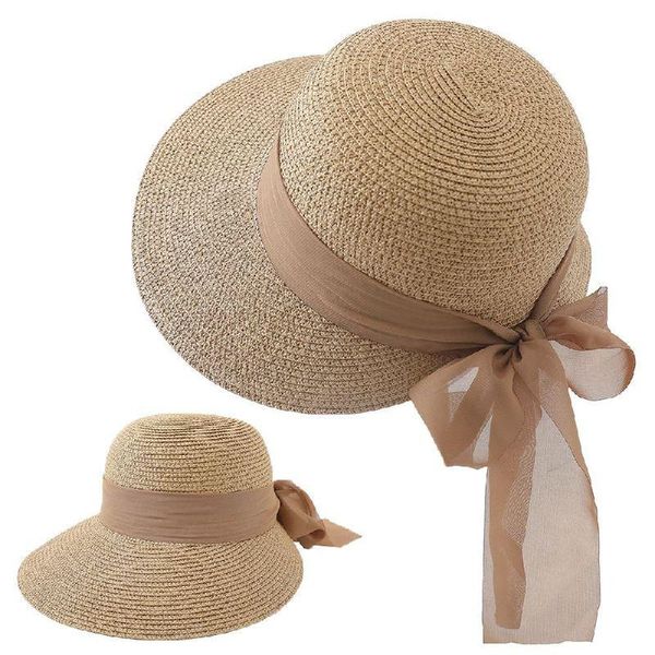 

wide brim hats summer butterfly holiday visor outdoor sunshade sun hat straw for women fashion vacation beach, Blue;gray