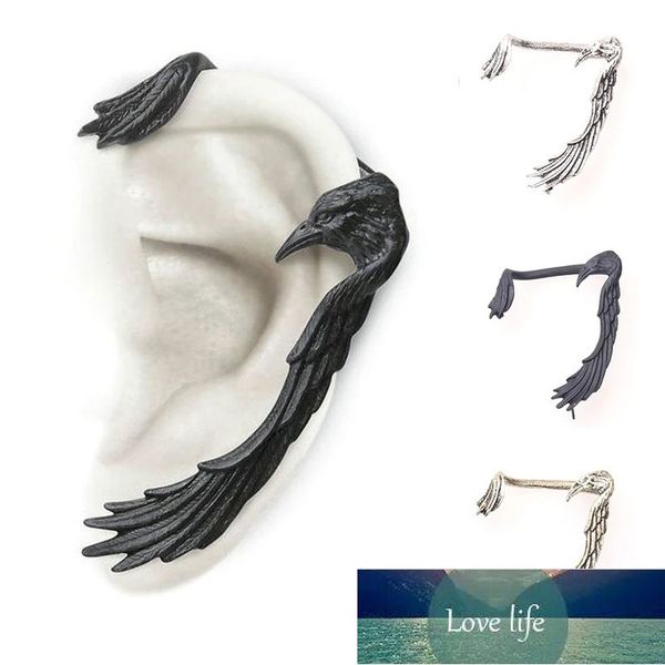 

1pc nordic gothic bat eagle styling winding bending stud earrings for women men punk ear hoop hip hop earrings factory price expert design q, Silver
