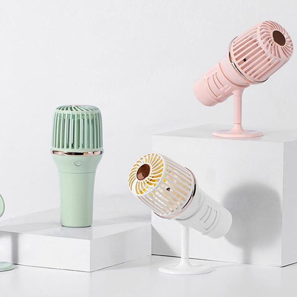 

electric fans microphone handheld spray fan charging desksmall desk portable mini humidification