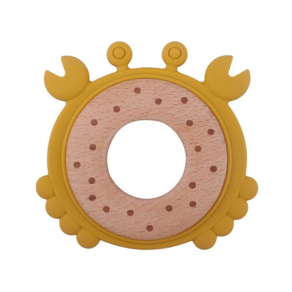 

pacifier holders baby clips weaning teething natural wooden feeding accessory infant supplies animal ring tooth gum gritted grinding silicon