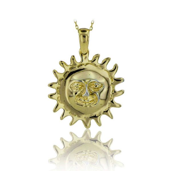 Collane con ciondolo Collana SunShine Sole in argento 925