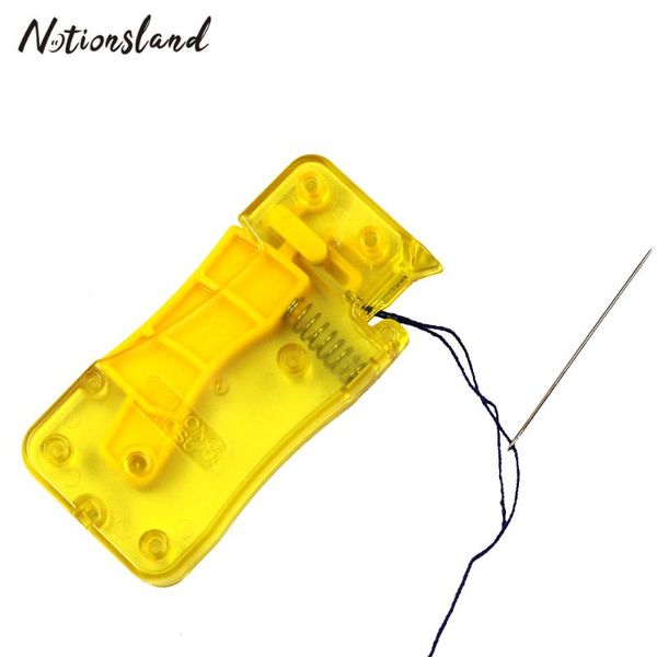 

1pc automatic needle threader elderly guide needle easy device stitch insertion tool diy needlework sewing accessories, Black