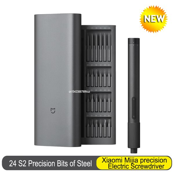 

2021 new xiaomi mijia electrical precision screwdriver kit type-c rechargeable 2 gear torque 400+ screw s2 steel precision bit