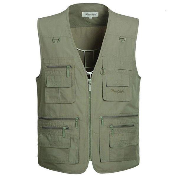 

2021 new summer zipper travels vests breathable mesh vest xl-5xl pgrapher weskit sleeveless thin jacket with many pocket 9eud, Black;white