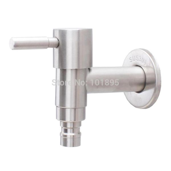 

nickel brushed stainless steel material washing machine bib tap