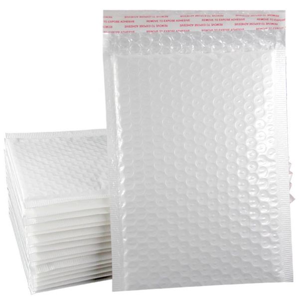 

gift wrap 30pcs 110x130mm white foam envelope bag mailers padded with bubble mailing packaging bags for business
