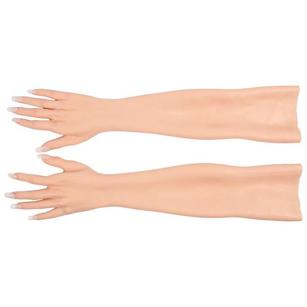 Женские формы силиконовые женские ручные перчатки в рукаве с высокой симуляцией кожи искусственные руки шрамы кроссдресса
