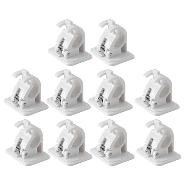 

shower curtains 10pcs bathroom curtain rod holders puch-towel for home